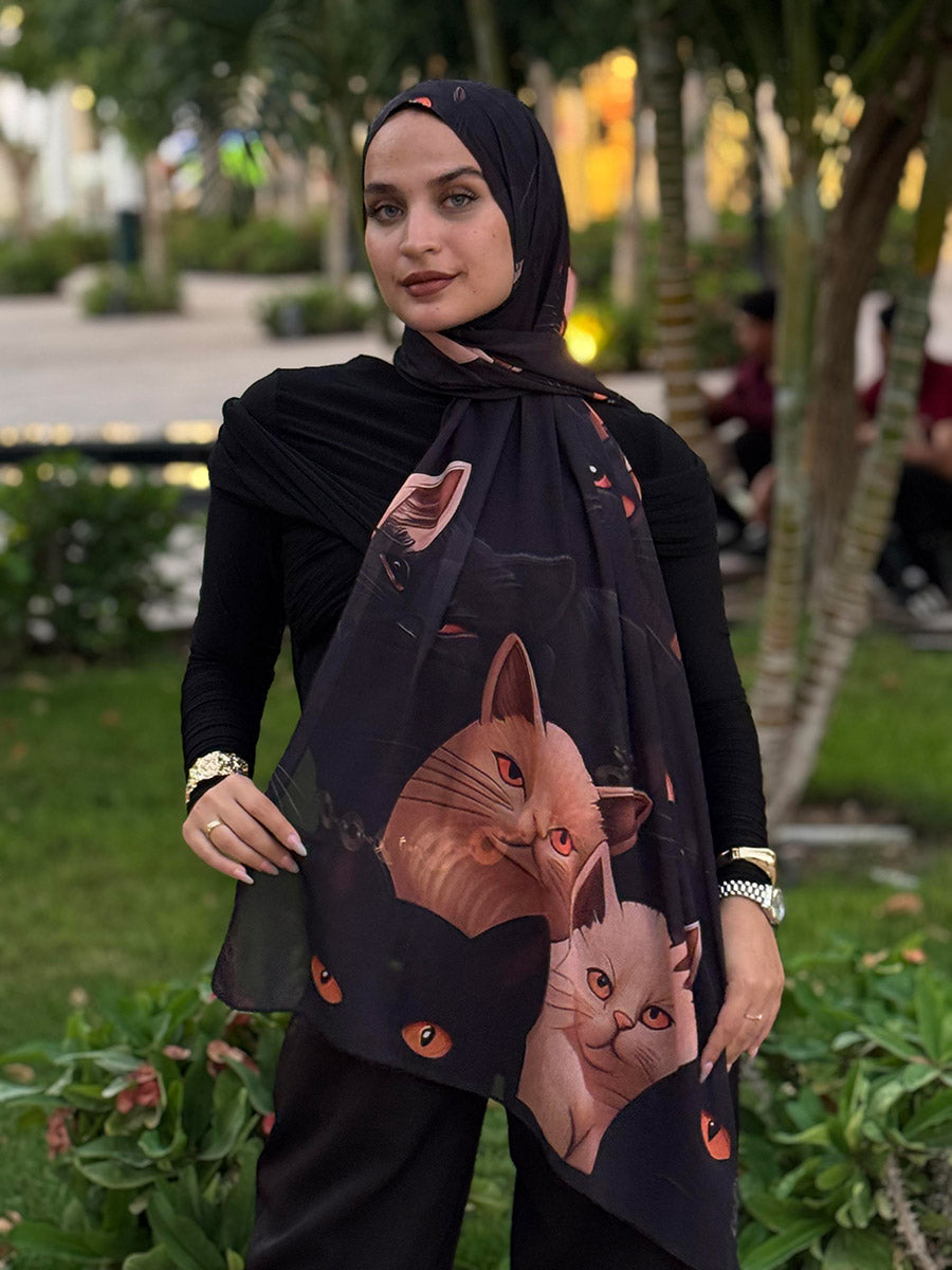 Soft Chiffon Untamed Charm scarf
