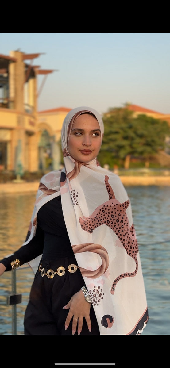 Soft Chiffon Leopard Luxe Scarf
